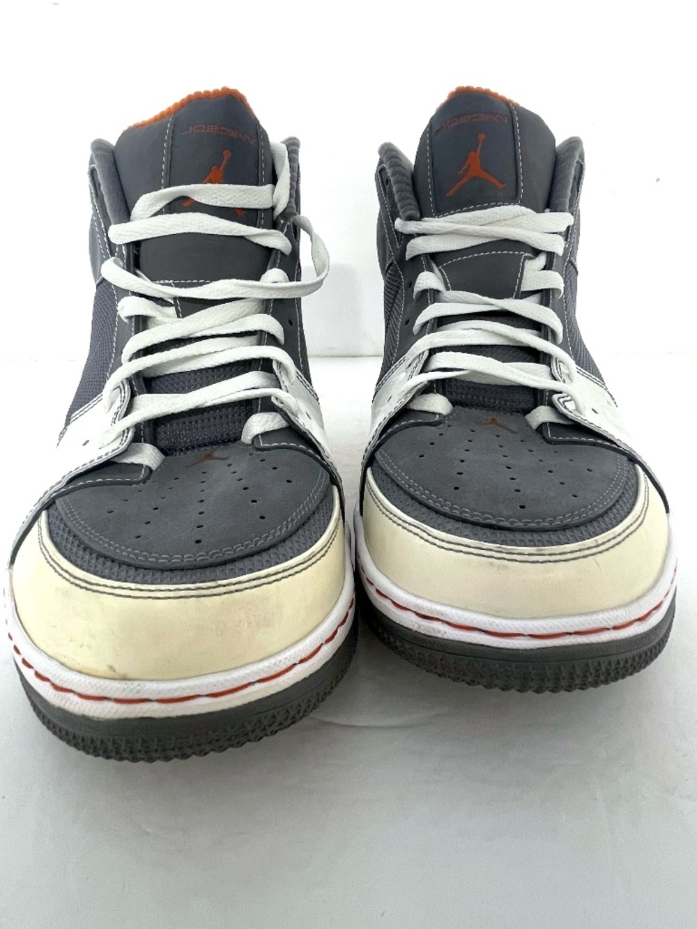NIKE Jordan High Zoom Air Aura Gray Orange Graffiti Family NWOB